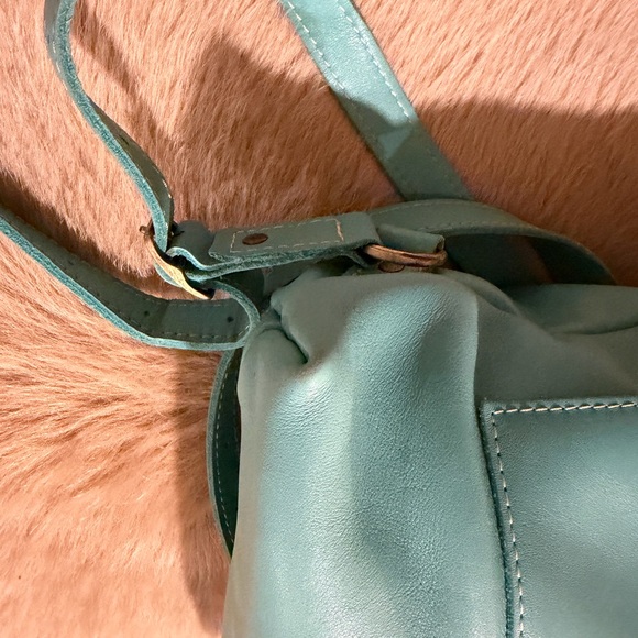 Portland Leather laptop backpack in color: optical